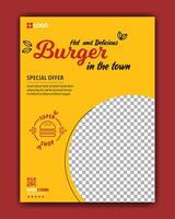 Big, cheesy, and extra tasty burger vector