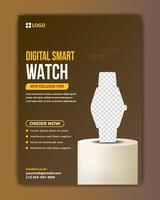 Elegant hand watch for professional looks. vector