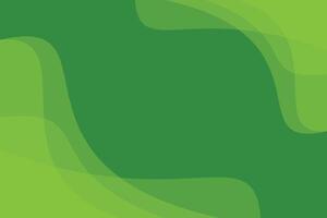 Green smooth curved background vector
