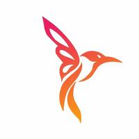 illustration design of a colibri or hummingbird. suitable for logo symbol elements design vector