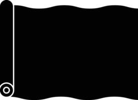 A Roll of Fabric Sheet Icon vector