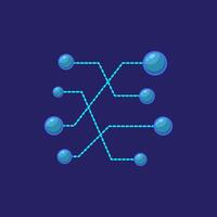 illustration of a neural network with interconnected nodes technology presentations data science projects and digital innovation themes Scalable and editable for various digital and print uses vector