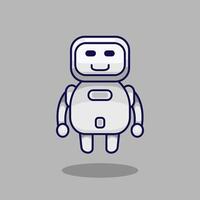 illustration of a friendly robot assistant vector