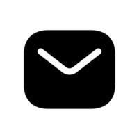 an icon of an envelope with a letter inside vector