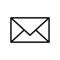 an envelope icon on a white background vector
