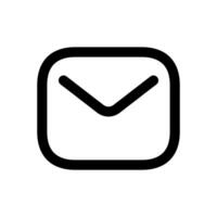 an email icon on a white background vector