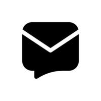 an email icon with a message inside vector