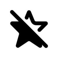 a black and white icon of a star with a knife vector