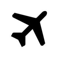 airplane icon simple vector