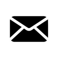 an email envelope icon on a white background vector