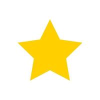 star icon illustration yellow glyph vector