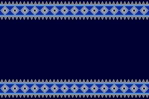 Geometric pattern on blue background vector