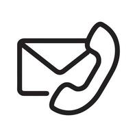 Email address or contact symbol vector