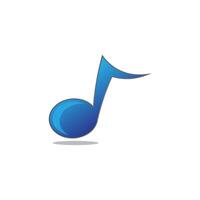 Stylized colorful musical notes on a white background vector