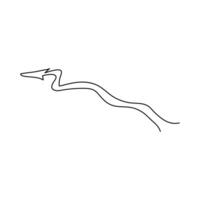 Continuous one line drawing of road direction sign arrows vector
