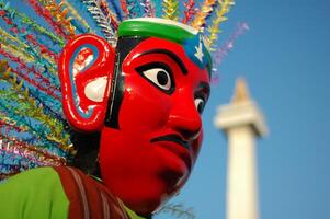 Ondel-ondel the traditional giant puppet from Jakarta photo