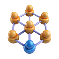 This 3d model shows a molecular structure, possibly a carbon compound with oxygen and hydrogen atoms, relevant to chemistry and biological research png