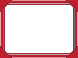 Minimal Red Frame Design vector