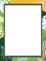 Botanical Frame Design vector