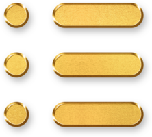 Gold Bullet List Icon 3D Glossy Golden List with Dots Symbol and Metallic Shine for Task Planning, Organization, Note Taking, and Digital Checklist Purposes png