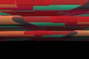 A red, green and black abstract pattern vector