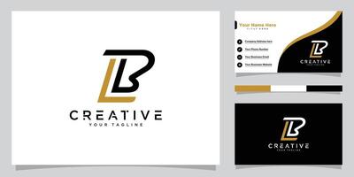 Initial LB, BL Alphabets Letters Logo Monogram vector