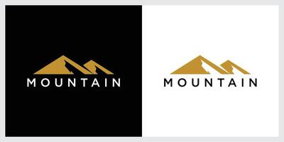 Mountain logo design template. vector