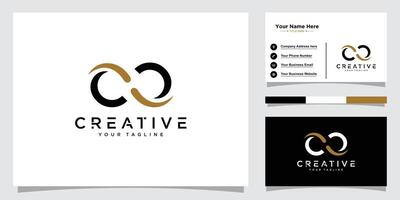 CC or C Letter Initial Logo Design Template vector