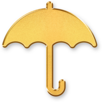 Gold Weather Icon 3D Glossy Golden Forecast Symbol with Metallic Shine and Shadowed Effect for Climate, Meteorological Display, and Weather Based Mobile or Web Interface Designs png
