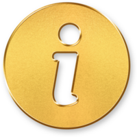 Gold Information Icon 3D Glossy Golden Letter I Symbol with Metallic Shine and Shadowed Effect for Help, Info Access, Details, and Knowledge Resource Concepts png