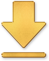 Gold Data Storage Icon 3D Glossy Golden Server Stack Symbol with Metallic Shine and Shadowed Effect for Cloud Technology, File Management, and Digital Data Storage Concepts png