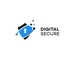 Digital Secure Shield Cyber Protection, Data Privacy, Network Security vector