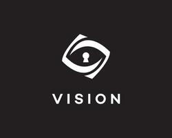 Visionary Security Eye, Keyhole, Abstract Logo Design vector