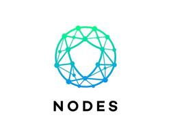 Network Nodes Global Connectivity Abstract Design Technology Logo vector