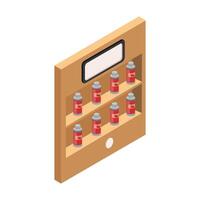 Vending Machine Isometric vector
