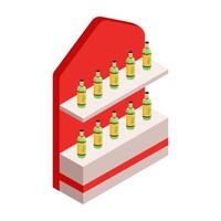 Display Rack Isometric vector