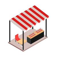 Red Canopy Isometric vector