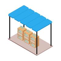Drink Stand Isometric vector