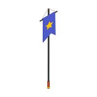 Royal Flag Isometric vector