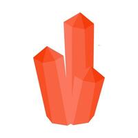 Red Crystal Isometric vector