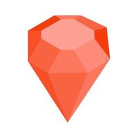 Red Diamond Isometric vector