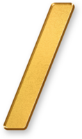 Gold Forward Slash Icon 3D Glossy Golden Symbol with Metallic Shine and Shadowed Style for URL Structure, File Paths, Command Lines, and Mathematical or Programming Notation png