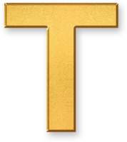 Gold Letter T Icon 3D Glossy Golden Uppercase T Symbol with Metallic Shine and Shadowed Style for Educational Typography, Logo Identity, Alphabet Based Branding, and Graphic Letter Art png