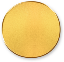 Gold Period Icon 3D Glossy Golden Symbol with Metallic Shine and Shadowed Style for Sentence Completion, Text Clarity, Grammar Precision, and Typographic Formatting Use png