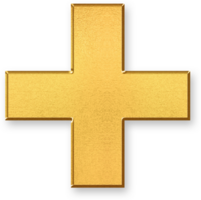 Gold Plus Sign Icon 3D Glossy Golden Symbol with Metallic Shine and Shadowed Style for Addition, Positive Value, Increases, List Expansion, and Mathematical or Interactive Elements png
