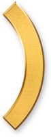 Gold Right Parenthesis Icon 3D Glossy Golden Symbol with Metallic Shine and Shadowed Style for Syntax Closure, Mathematical Brackets, Structured Expressions, and Editorial Formatting png