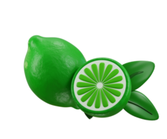 3D Green Lemon Icon with leaf concept of Fresh citrus lime fruit whole half quarter slice with flowering lemon Icon Perfect for Advertising and Design Projects png