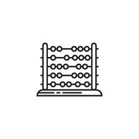 An abacus icon on a white background vector