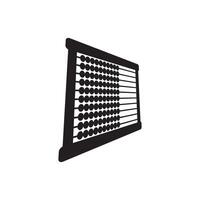 Abacus icon illustration on white background vector
