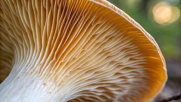Mushroom Gills Close-Up Detailed Macro Photography for Nature Enthusiasts and Botanical Researchers Exploring the Intricate Patterns of Fungi in Forests fungi photo